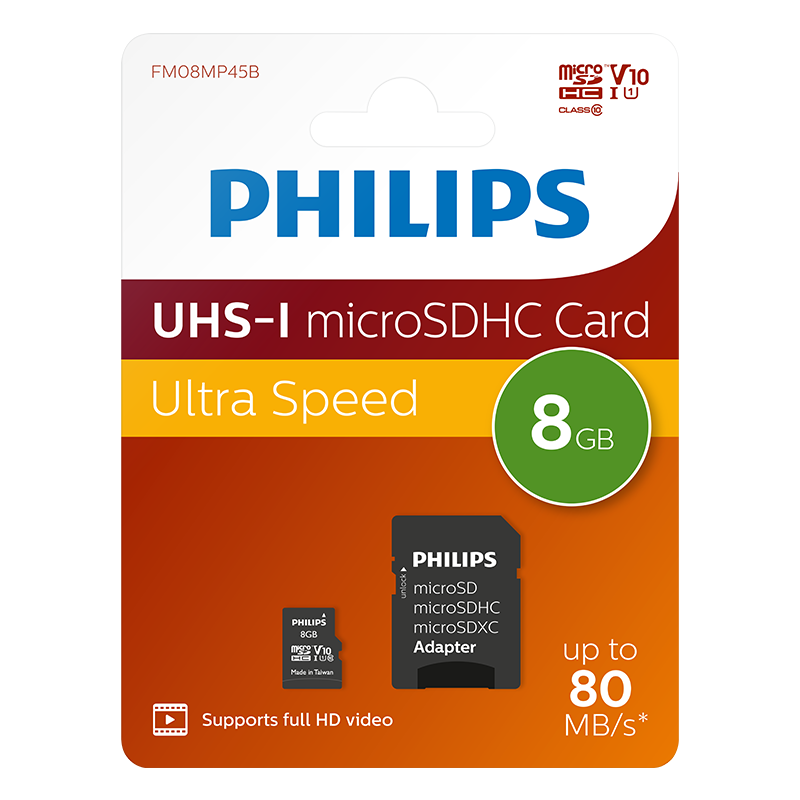 Philips Micro SDHC/XC UHS-I U1 Card